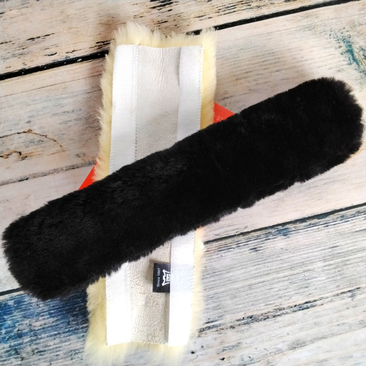 MATTES Lammfell-Nasen/Genickriemenbezug mit Klett