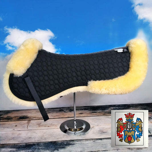 MATTES Sattelkissen - Lammfell im Kissenbereich und vorne - SPINEFREE®