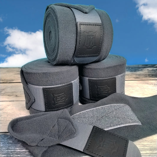 MATTES Fleece Bandage - Bandagen-4er Set graphit