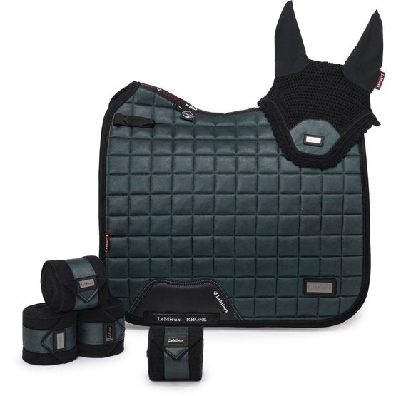 LeMieux - LMX Rhone Fly Hood Petrol Blue Größe Warmblut/Full & Vollblut/Cob