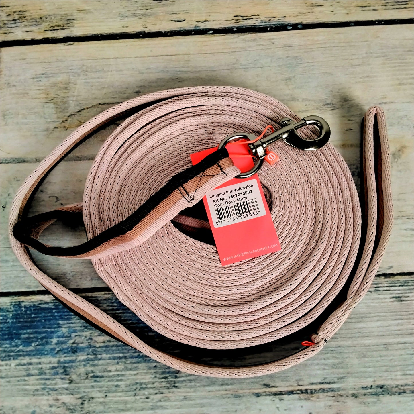 Longierleine soft nylon Neon Pink