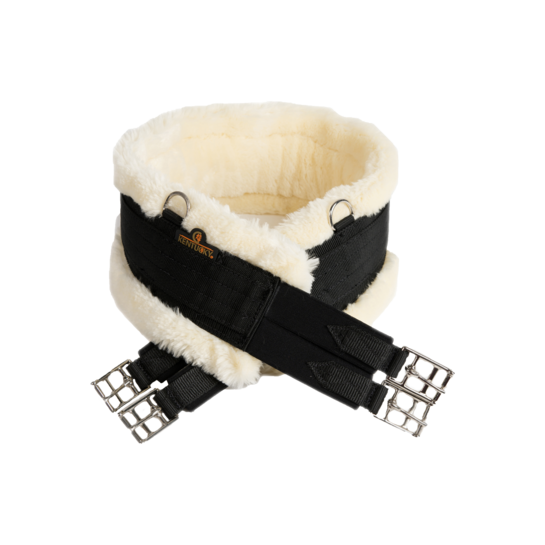 KENTUCKY Gurt - Sheepskin Girth - Black