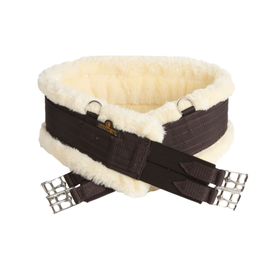 KENTUCKY Gurt - Sheepskin Girth - Brown
