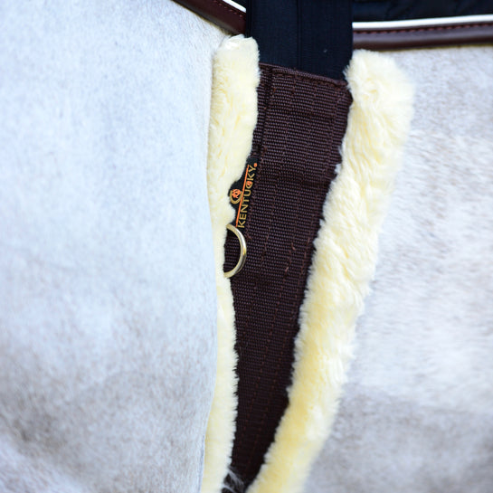 KENTUCKY Gurt - Sheepskin Girth - Brown