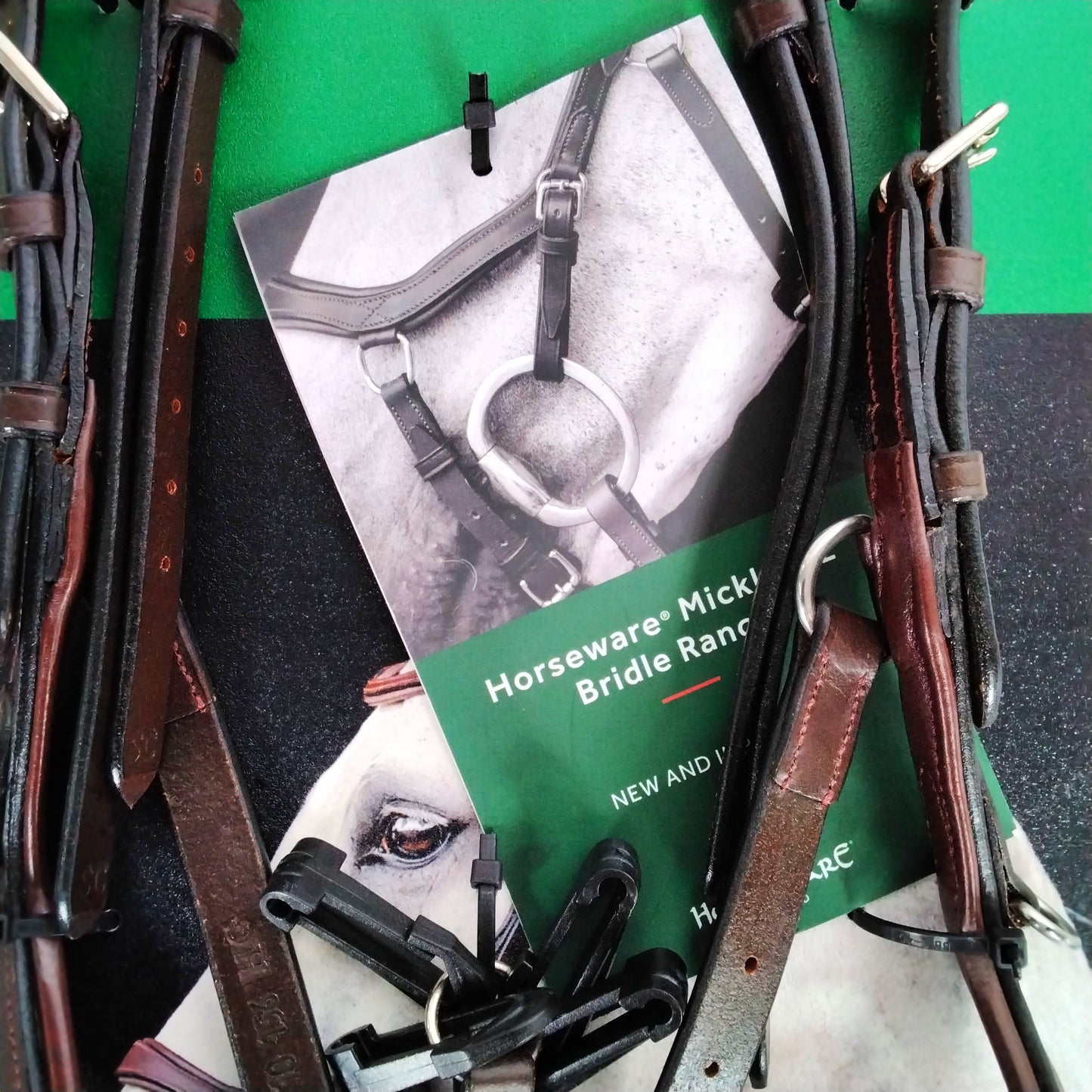 Horseware Micklem 2 Diamante Competition Bridle - Dark Havana