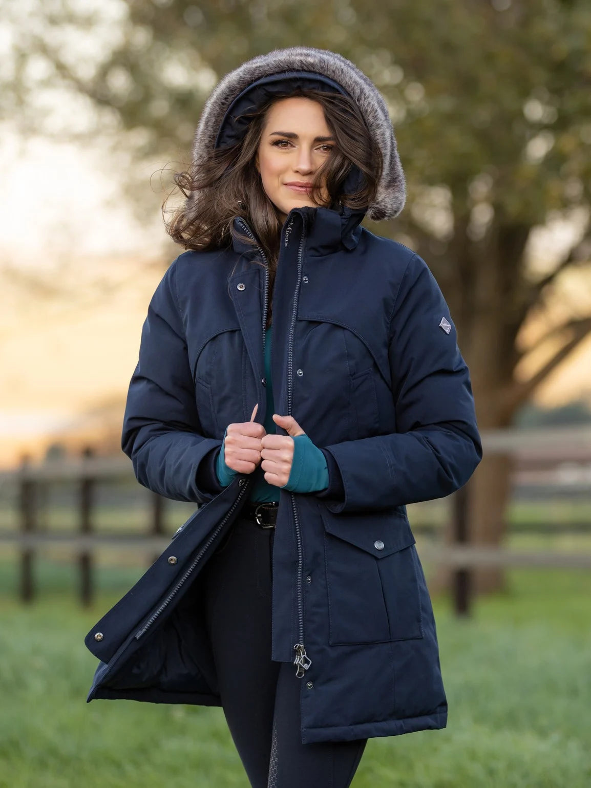 LeMieux - Jacke "LMX Storm Coat" in Navy