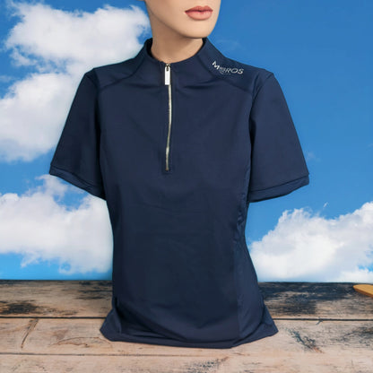 MRS.ROS  - Short Sleeve Training Top - true navy