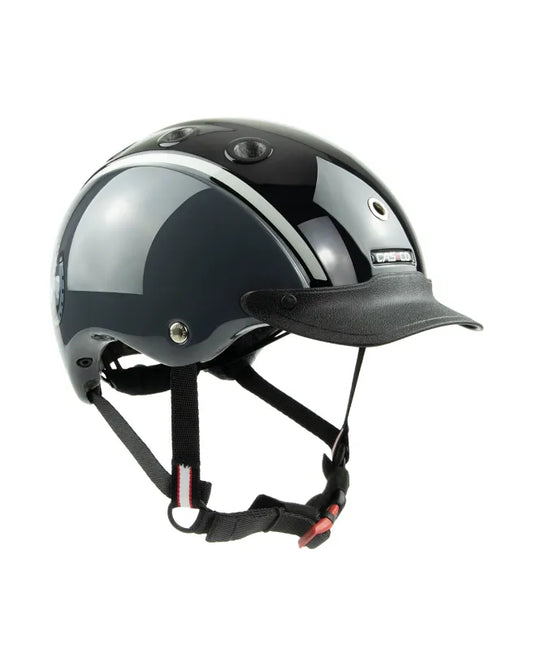 CASCO Reithelm Nori Hufeisen Schwarz/Grau