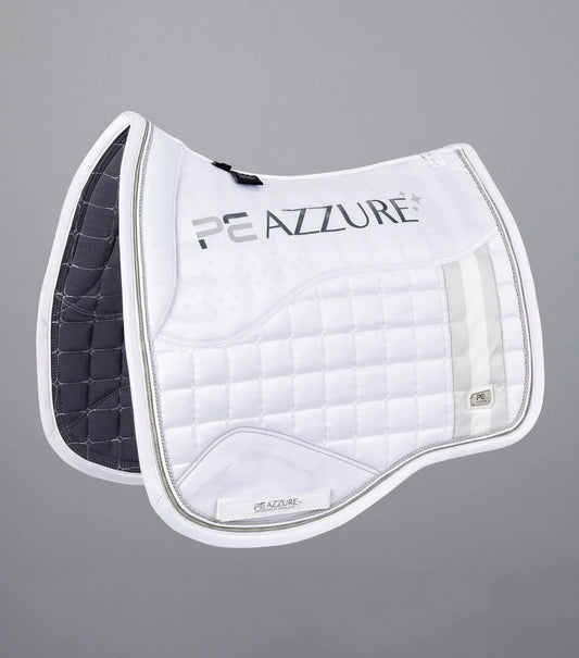 Premier Equine -Azzure Anti-Slip Satin Dressage Square - White/Full