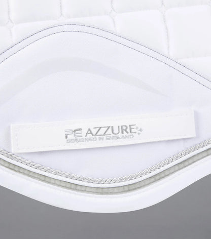 Premier Equine -Azzure Anti-Slip Satin GP/Jump Square - White/Full