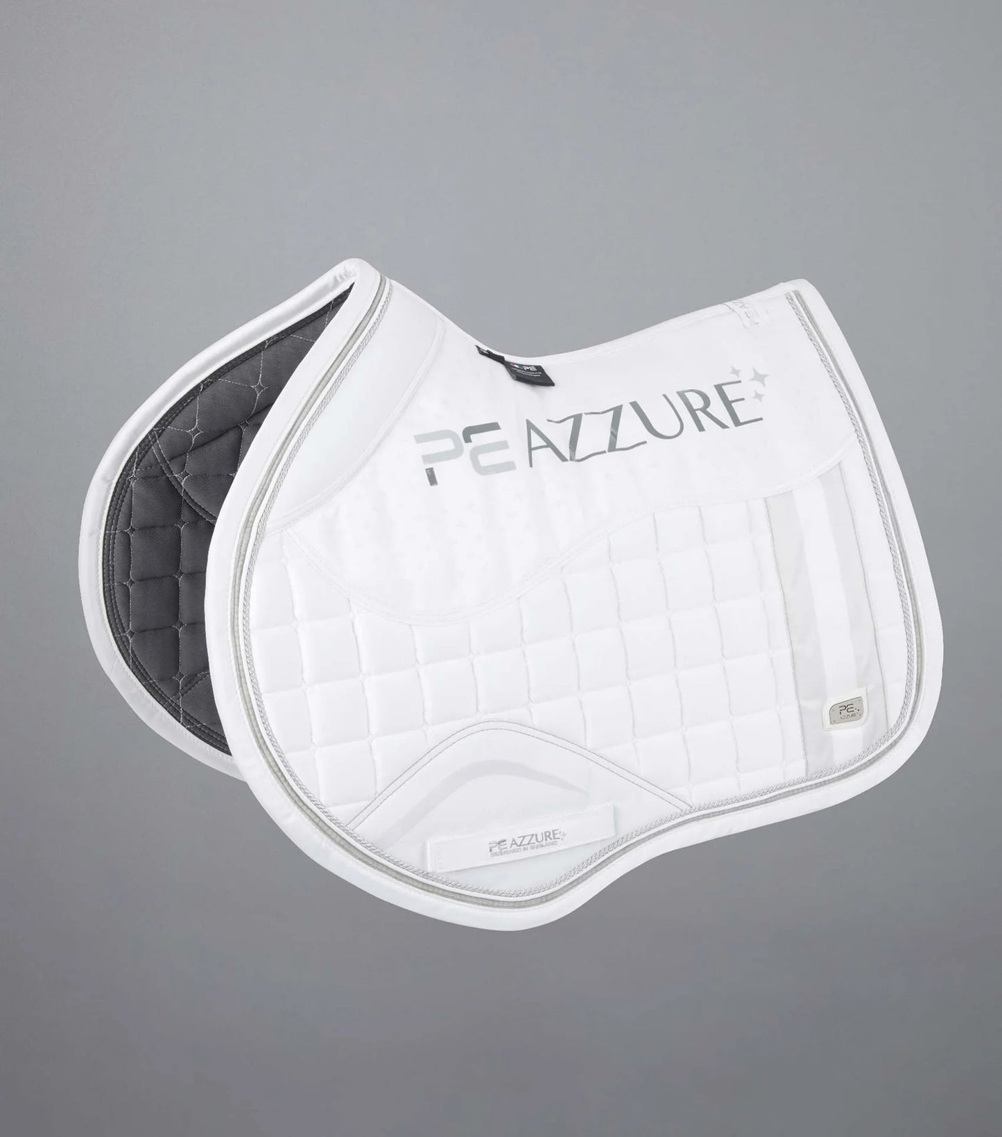 Premier Equine -Azzure Anti-Slip Satin GP/Jump Square - White/Full