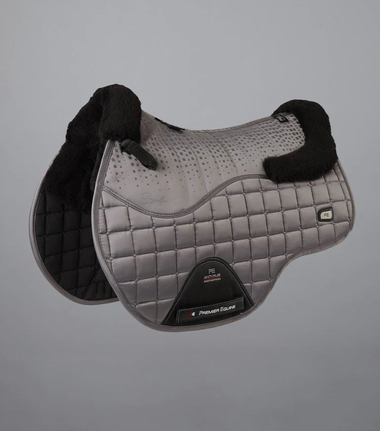 Premier Equine - Capella Close Contact Merino Wool GP/Jump Square -Grau/Schwarz/Schwarzes Fell/Full