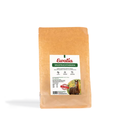 EWALIA Wildfruchtherzen Leckerli für Pferde 1kg
