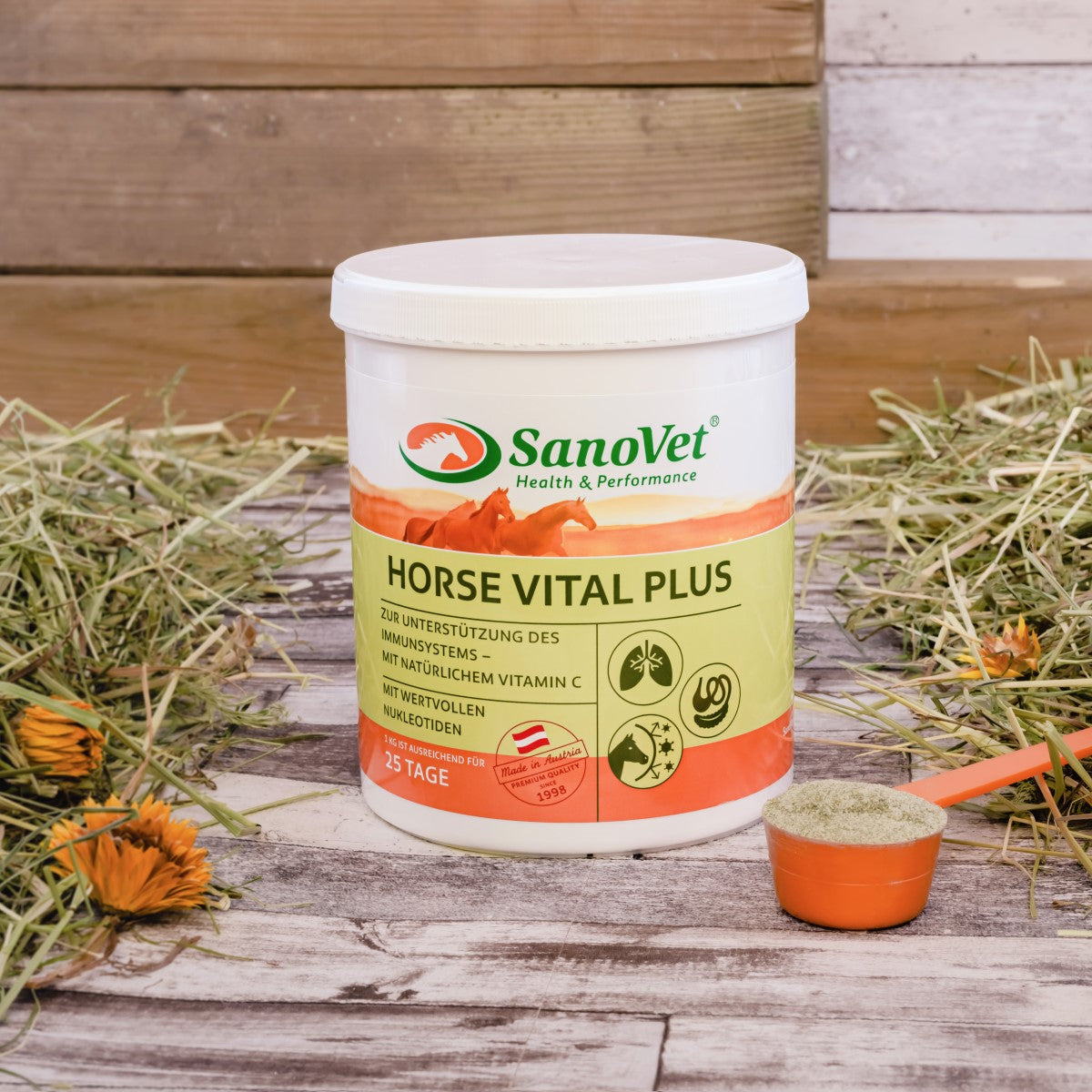 SanoVet Horse Vital Plus - Kräutermischung & Hefe für das Immunsystem