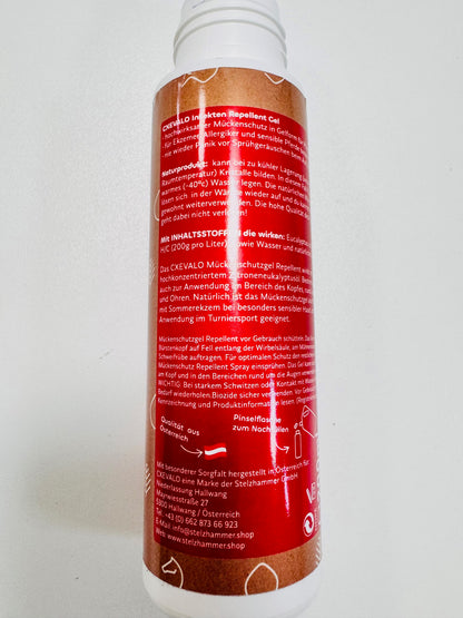 Cxevalo -Insekten Repellent Gel mit 20 % Zitroneneukalyptusöl für Ekzemer, Allergiker & sensible Pferde