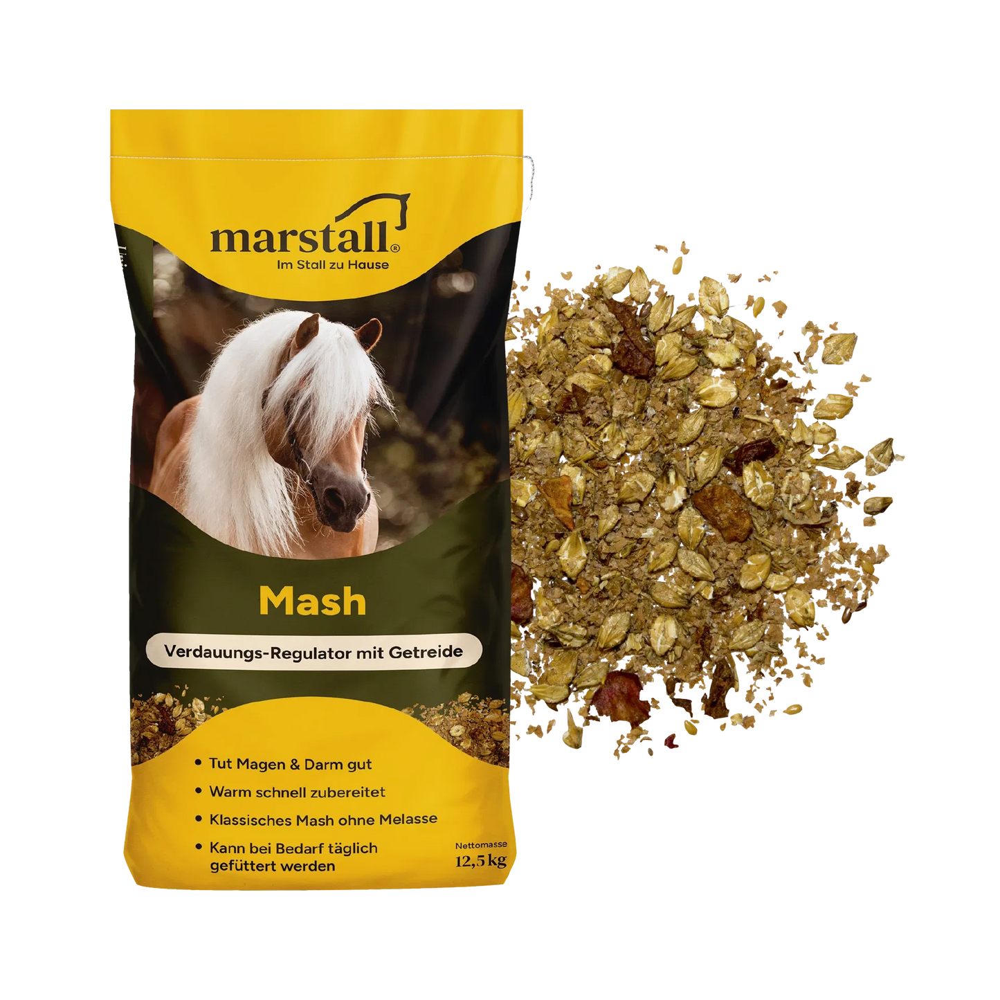 Marstall Mash 12,5kg - Verdauungs-Regulator mit Getreide