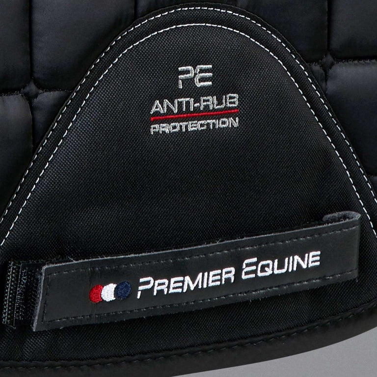 Premier Equine - Capella Close Contact Merino Wool GP/Jump Square - Schwarz/Schwarz/Schwarzes Fell/Full