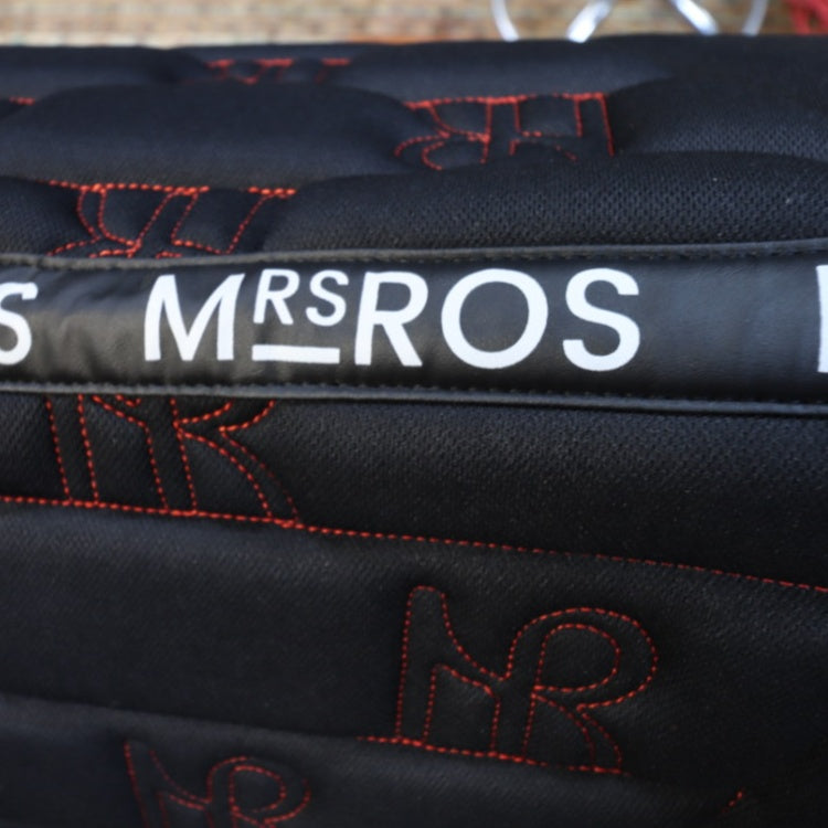 MRS. ROS - ICONIC Dressage Saddle Pad - Schwarz/Rot