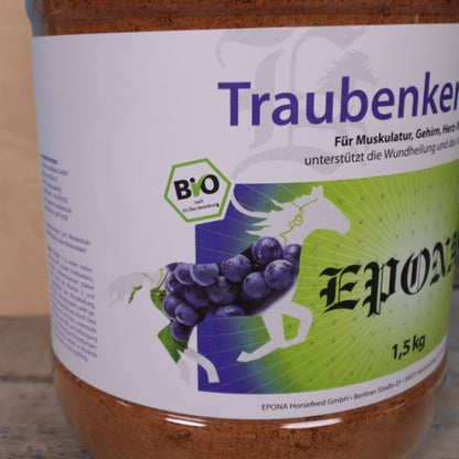 Traubenkern-Mehl aus 100% getrockneten Traubenkernen in zertifizierter Bio-Qualität