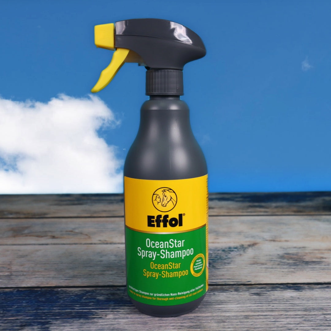 Effol-OceanStar Spray-Shampoo - reinigt das Fell porentief, ohne die Fettschicht der Haut zu verletzen