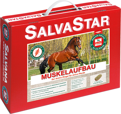 Salvana SALVASTAR MUSKELAUFBAU - Der Amino-Riegel für aktive Pferde