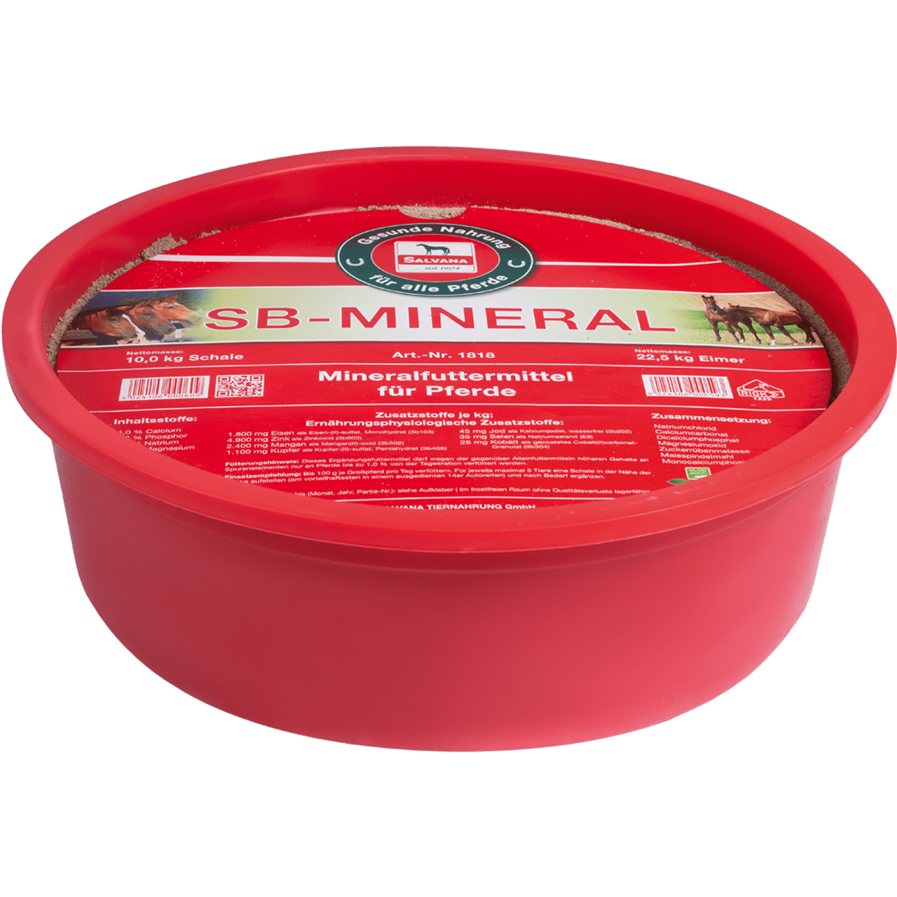 SALVANA SB-Mineral - Mineralfutter als klassische Leckschale zur Selbstbedienung auf der Weide