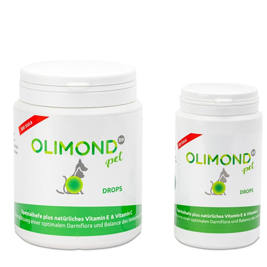 Olimond BB Pet Drops (120 oder 300 Stück) - für ein besseres Allgemeinbefinden von Hunden und Katzen!