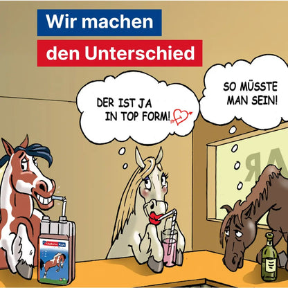 GladiatorPLUS Pferd - Unterstütze dein Pferd ganzheitlich – mit nur einem Schluck pro Tag!
