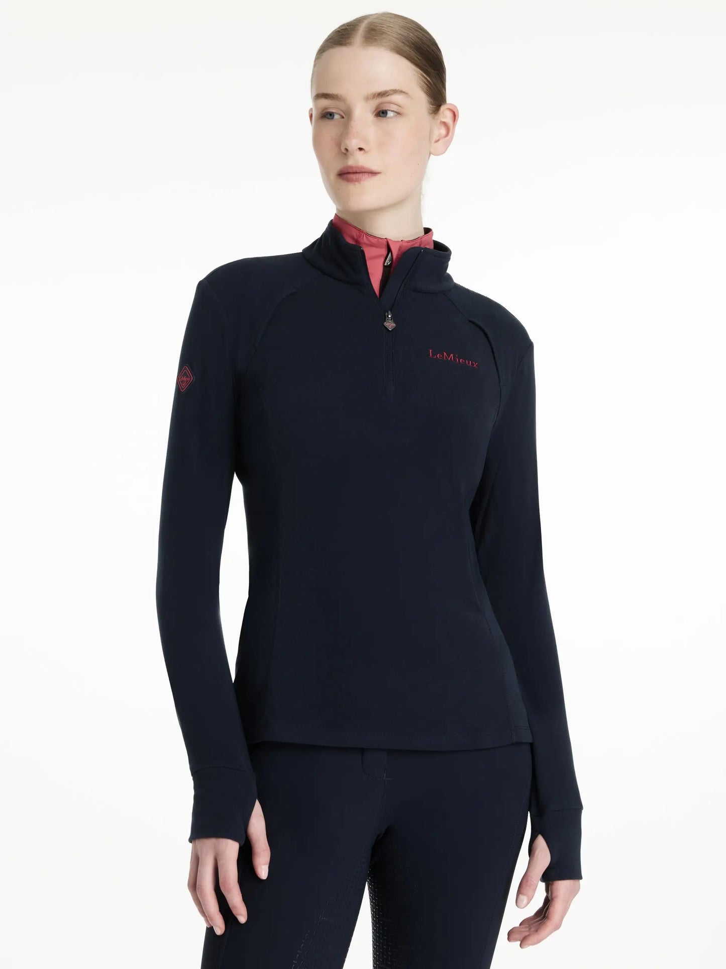 LeMieux  - Frances Quarter Zip Fleece Top Damson
