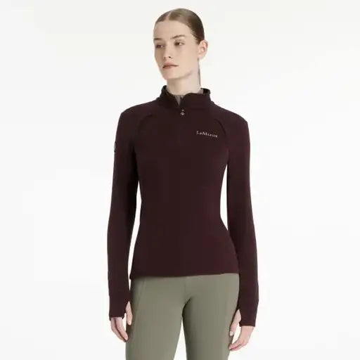LeMieux  - Frances Quarter Zip Fleece Top Damson