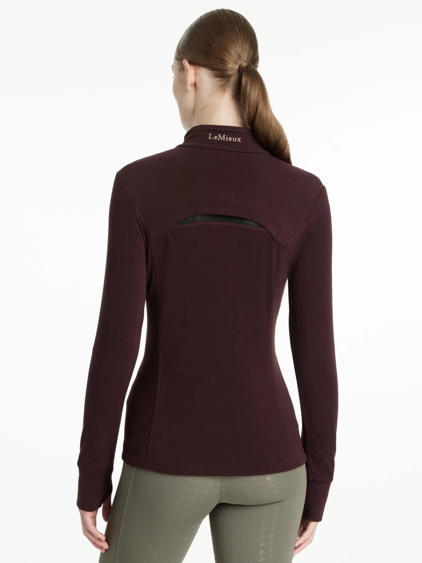 LeMieux  - Frances Quarter Zip Fleece Top Damson