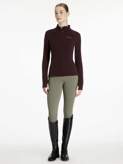 LeMieux  - Frances Quarter Zip Fleece Top Damson