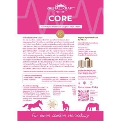 Kristallkraft Core - Natürliche Herznahrung für Dein Pferd