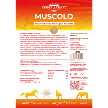 Kristallkraft Muscolo - natürliche Muskelnahrung