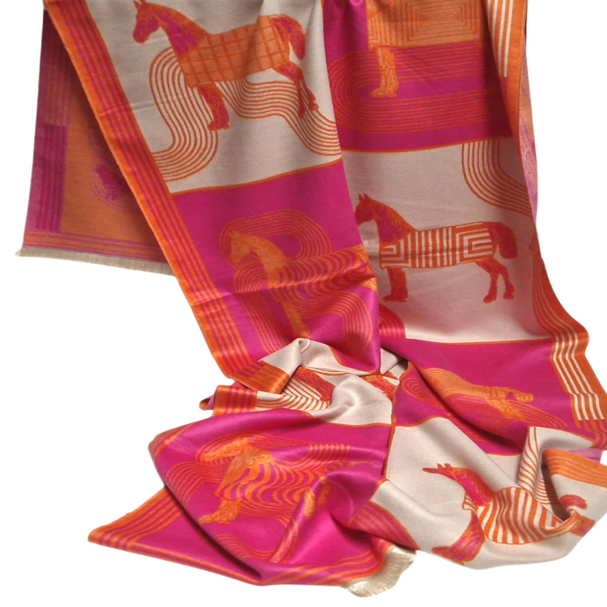 Chriwen Schal Tessi pink große Motive