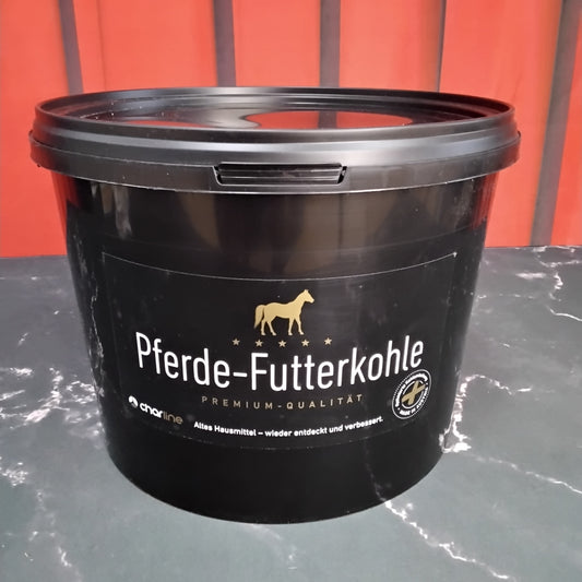 Futterkohle Pellets für Pferde - Premium Qualität 6-kg Eimer