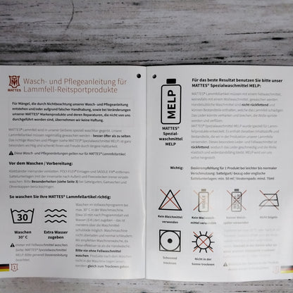 MATTES Sattelkissen DR Größe L - Lammfell im Kissenbereich und vorne - Correction System