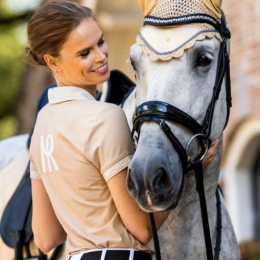 MRS. ROS Light weight Polo top Bella - Desert dust