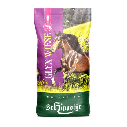 St. Hippolyt Glyx-Wiese Müsli - naturbelassen, geschmackvoll für übergewichtige Pferde