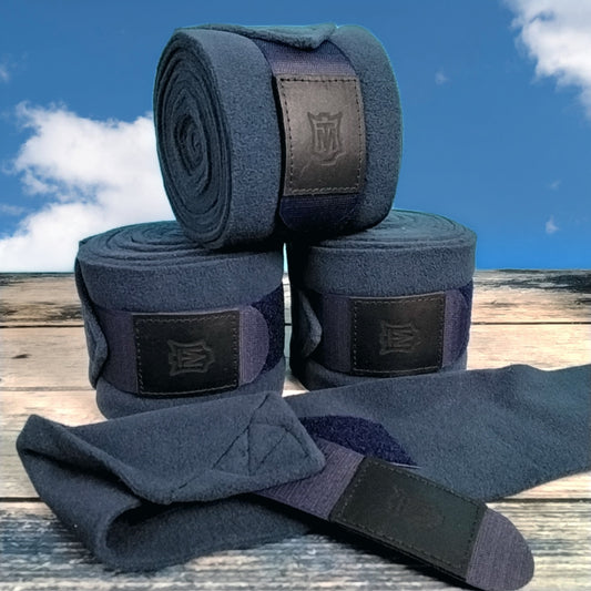 MATTES Fleece Bandage - Bandagen-4er Set navy