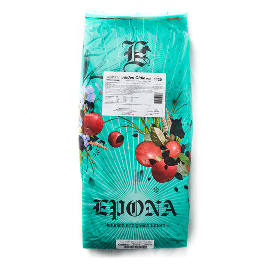 Golden Oldie mit Weidenrinde und Weißdorn für die speziellen Bedürfnisse älterer Pferde