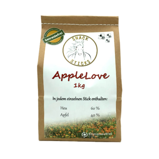 Snack Sticks - Apple Love - Leckerli rein aus regionalem Heu & Apfel